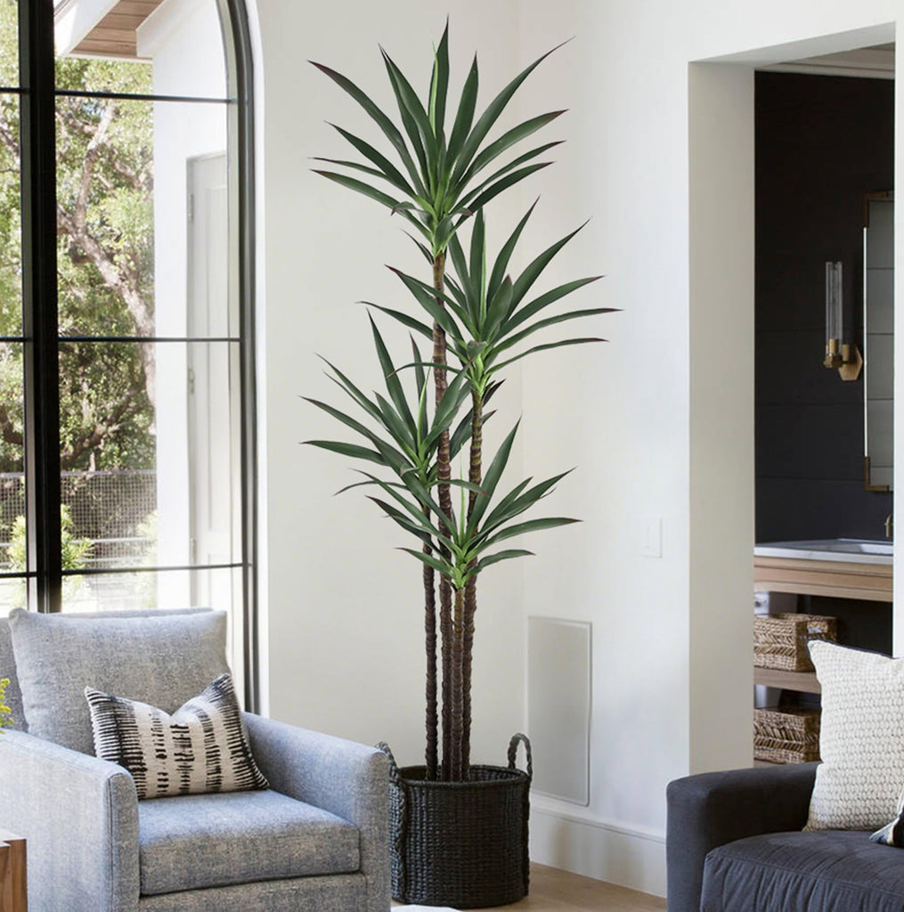 Artificial Agave Tree 6FT with 60 Leaves & 4 Trunks Yucca Plant