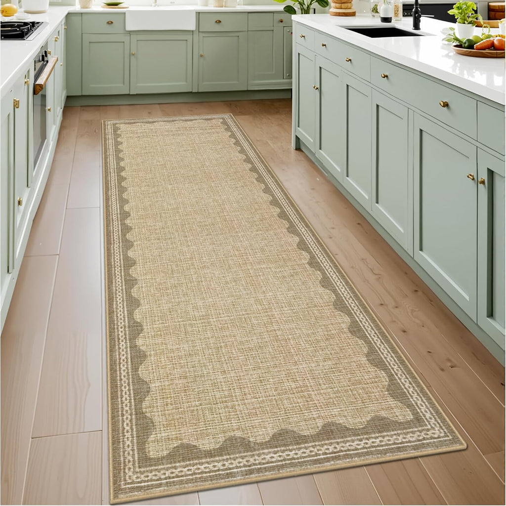Scalloped 2x10 Runner Rug