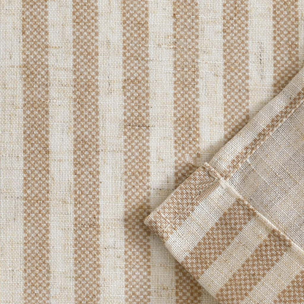 Stripe Farmhouse Kitchen Curtains 24 Inch Length Linen Cafe Curtains Tickingstripe Tier Drapes Pinstripe Semi-Sheer