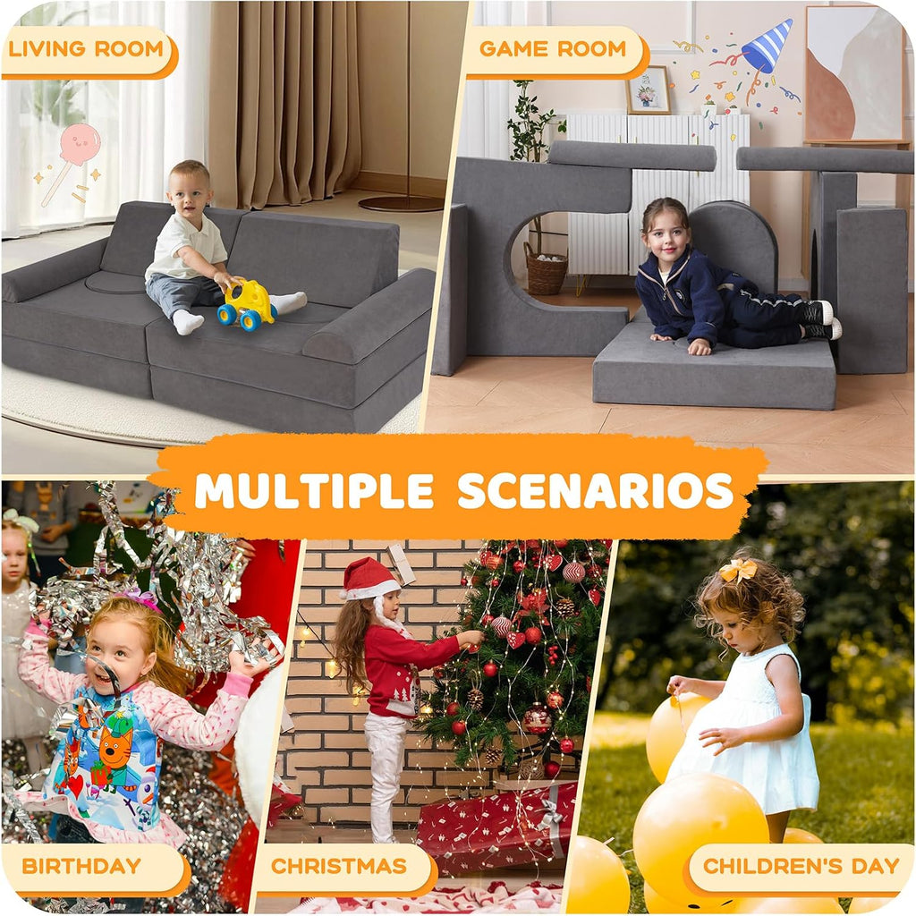 Toddler Couch, Piece Modular Kids Play Couch