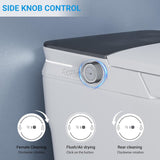 Smart Toilet with ADA Height, Bidet Built-In, Auto-Sensing Flip Lid, Off-Seat Auto Flush, Foot-Sensor