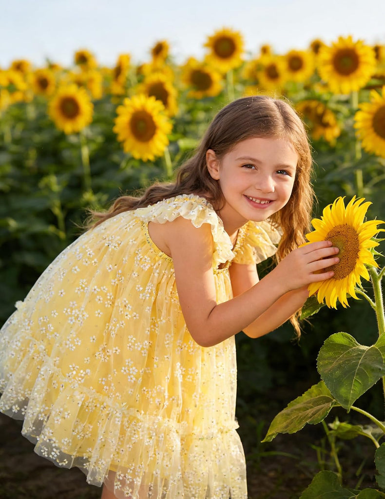 Toddler Tulle Dress for Girls Layered Tutu Ruffle Dresses