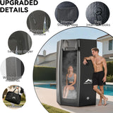 Merapi Premium Portable Inflatable Sauna - Professional Brushed PVC (44.97lbs), Sets Up in 3 Mins, More Portable Than Wood Saunas/More Durable Than Oxford Fabric, for Home SPA/Gym/Travel