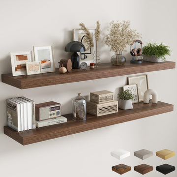 12 Inch Deep Floating Shelves, 67 Inch Long Extra Large Floating Shelves, Wall Shelves with Invisible Bracket