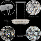 Crystal Chandeliers for Dining Room Light Fixtures Over Table_Modern Crystal Chandeliers for Kitchen Island_9 Lights Empire Style Chrome Luxury Lighting Fixtures for Living Room Bar A108-B0DCF8VQDF