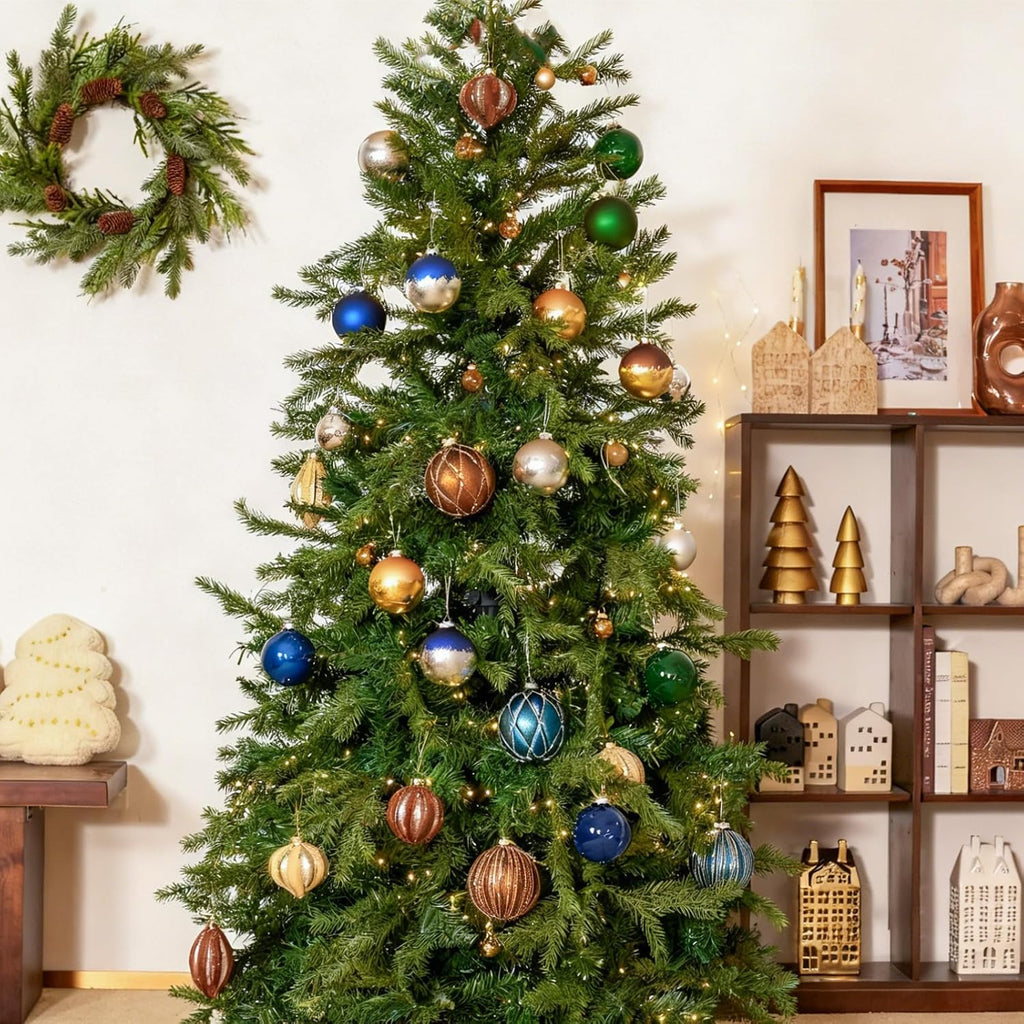Ball Ornaments Set of 9, Gold Matte