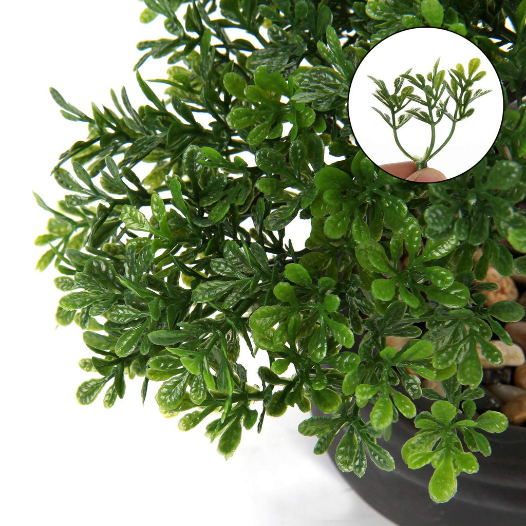 Bonsai Tree Juniper Faux Plants Indoor Small Fake Plants Decor with Ceramic Pots Table Office Desk Bathroom Shelf