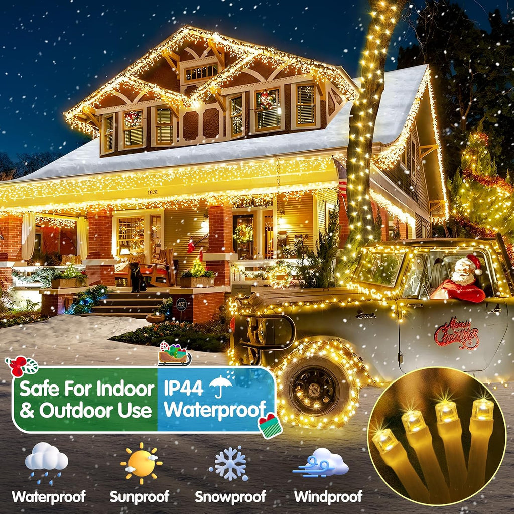403FT 1000LED Christmas Lights Outdoor String Lights 8Modes Plug