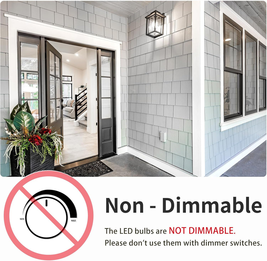 6-Pack A19 LED Light Bulbs,60 Watt Equivalent Daylight 5000K with E26 Base,Efficient 9W,800 Lumens Non-Dimmable LED
