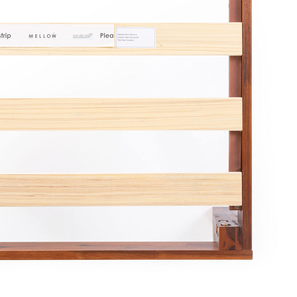 Naturalista Classic 12-Inch Solid Wood Platform Bed | Wooden Slats, No Box Spring Needed, Easy Assembly | Twin, Cherry