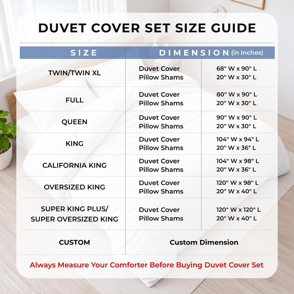 3 Pc Twin Size Duvet Cover Set- 100% Egyptian Cotton 600 TC Ultra Soft Premium Durable Comforter Cover Zipper Closure