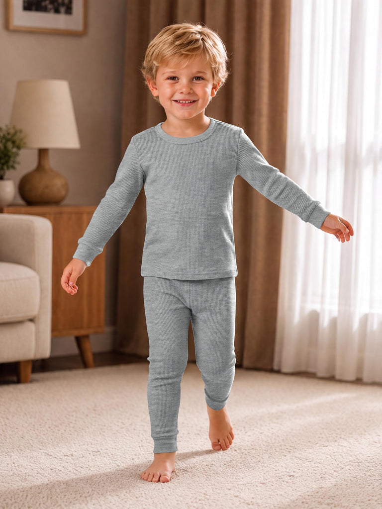 3 Set Thermal Underwear for Kids Toddler Long Johns Base Layer