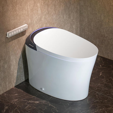 CANEST Smart Toilet with ADA Chair Height, Foam Dispenser, 1.1/1.6GPF Dual-Flush Bidet Toilet, 12" Rough-in