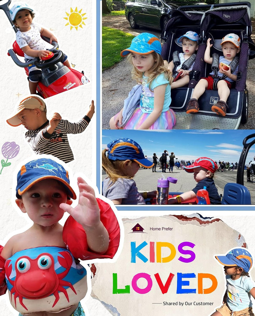 Kids Lightweight Quick Drying Sun Hat Airy Mesh UV Protection Caps Boys Girls UPF50 Baseball Caps Run Beach Water