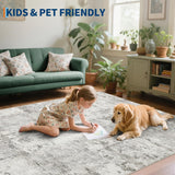 5x7 Abstract Area Rug for Living Room Bedroom