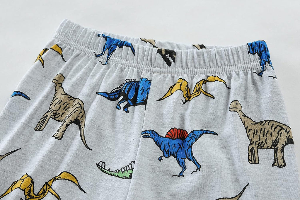 Hand Toddler Baby Boys Pajamas Monster Truck Summer Pjs Sleepwear Cotton Kids Short Sets Clothes