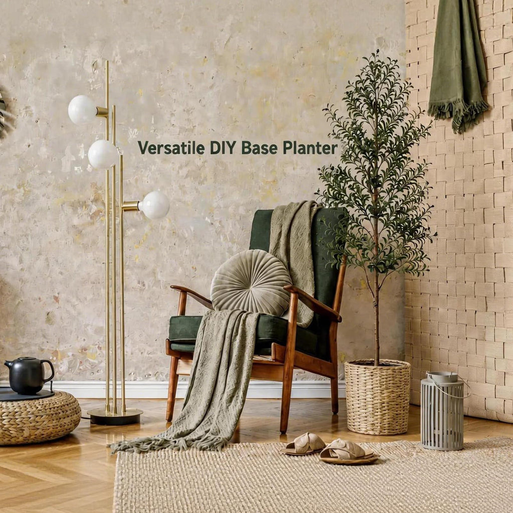 Olive Tree Olive Trees Artificial Indoor 7FT Faux Olive Tree with Pot, Artificial Olive Trees Plant with Realistic