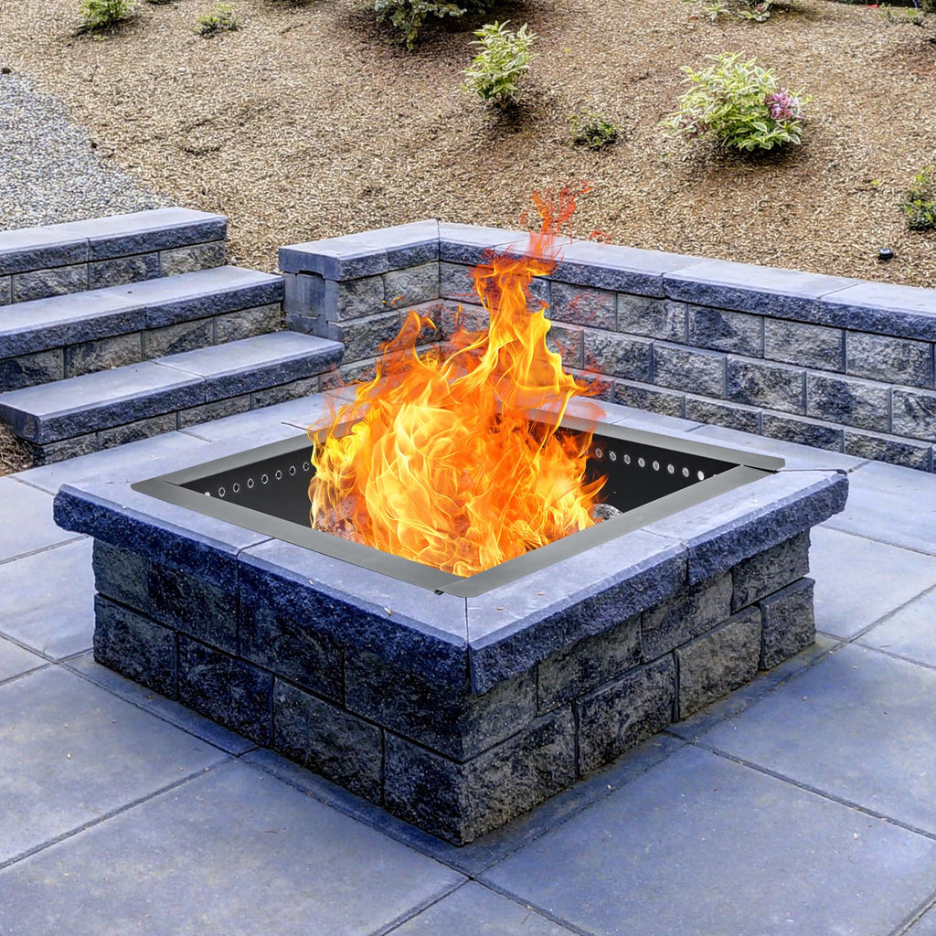 36 inch Square Fire Pit Ring, Heavy Duty Fire Ring