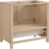 Alaterre Furniture Lucca Bathroom Vanity - Freestanding Cabinet Without Sink