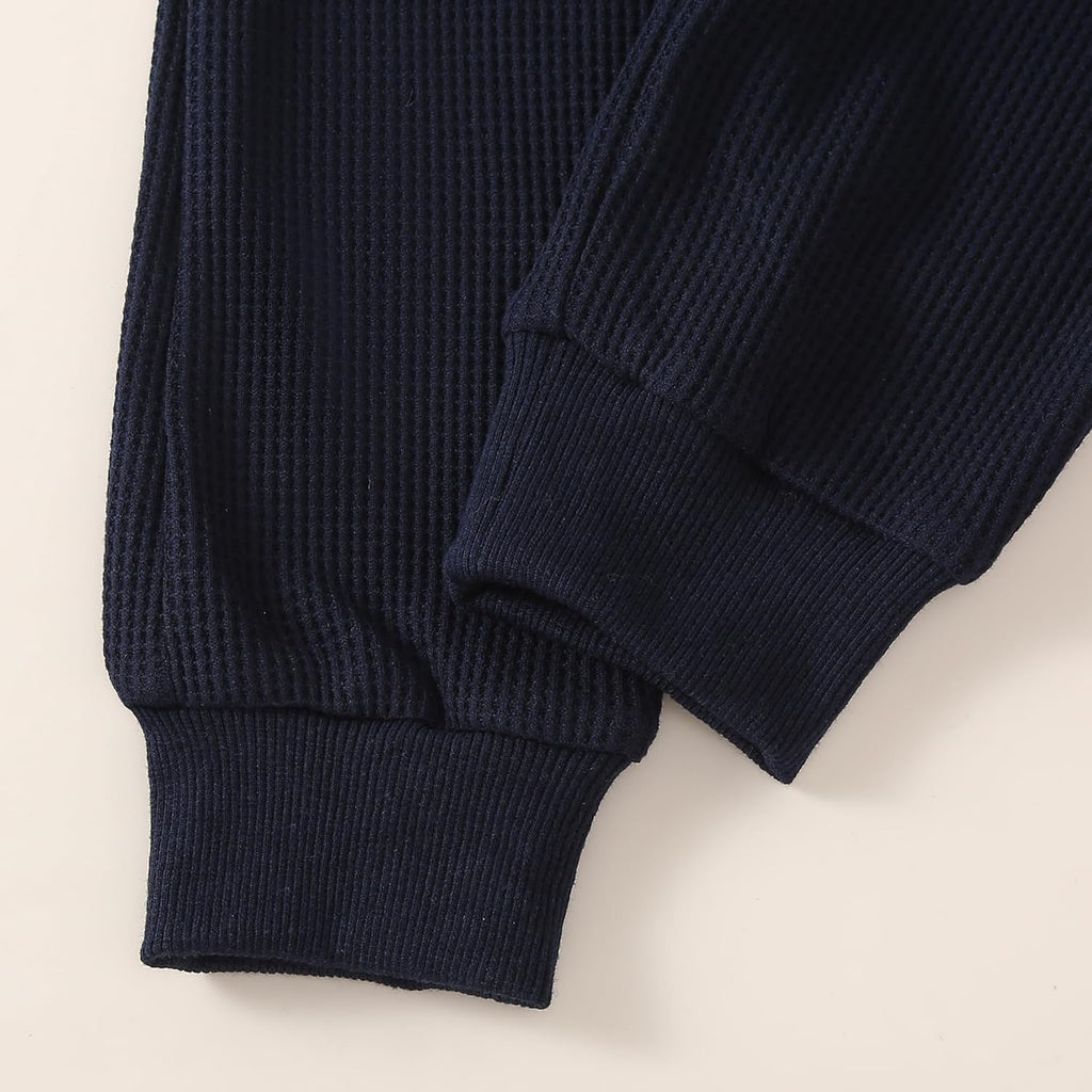 Piece Baby Boys Clothes Waffle Knit Outfit Set