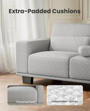 89" Sofa, 3 Seater Couch Sofa for Living Room, Modern Sofa with Deep Seats & Wide Armrests