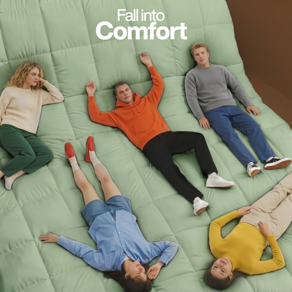 Queen Comforter, Duvet Insert, Sage Green, 88 x 88 Inches