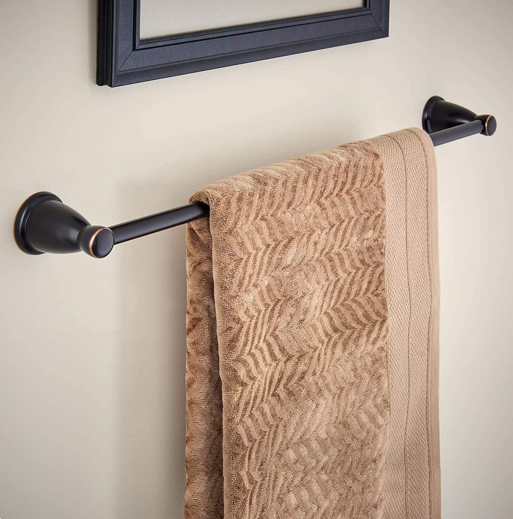 3-Piece Oil Rubbed Bronze Bathroom Set Towel Rack, Ring, Toilet Paper Holder| Kinla Bath Accessories