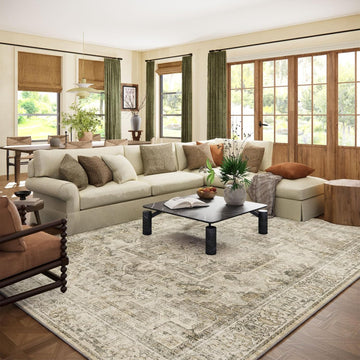 Washable Area Rugs for Living Room: 9x12 Bedroom Area Rugs Boho Vintage Rugs Stain Resistant Non Sli