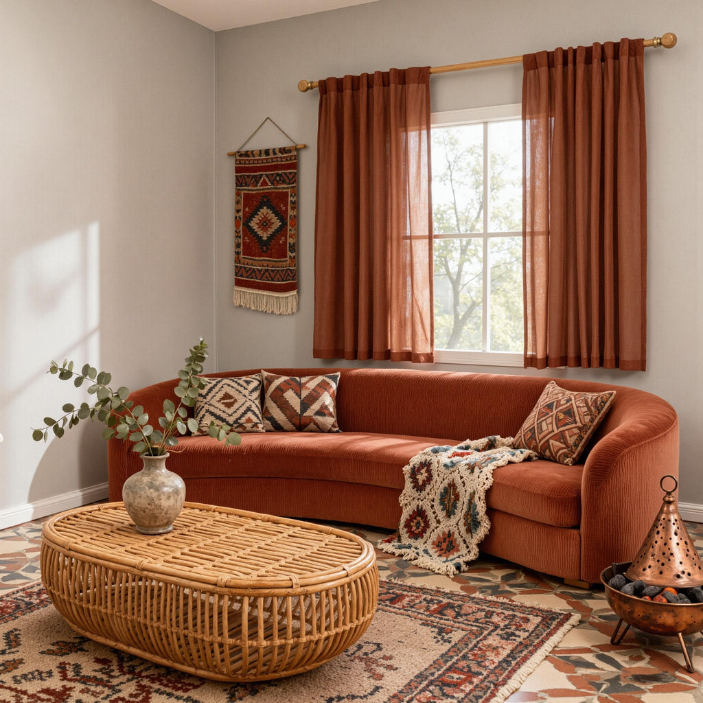 Sheer Linen Curtains 63 Inch Length, Light Filtering Privacy Drapes, Short Curtains for Small Window Back Tab Soft