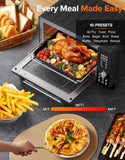 Bravo Pro Smart Air Fryer Toaster Oven Combo, Airfryer Convection Oven Countertop, 10-in-1 Functions with Quicker &
