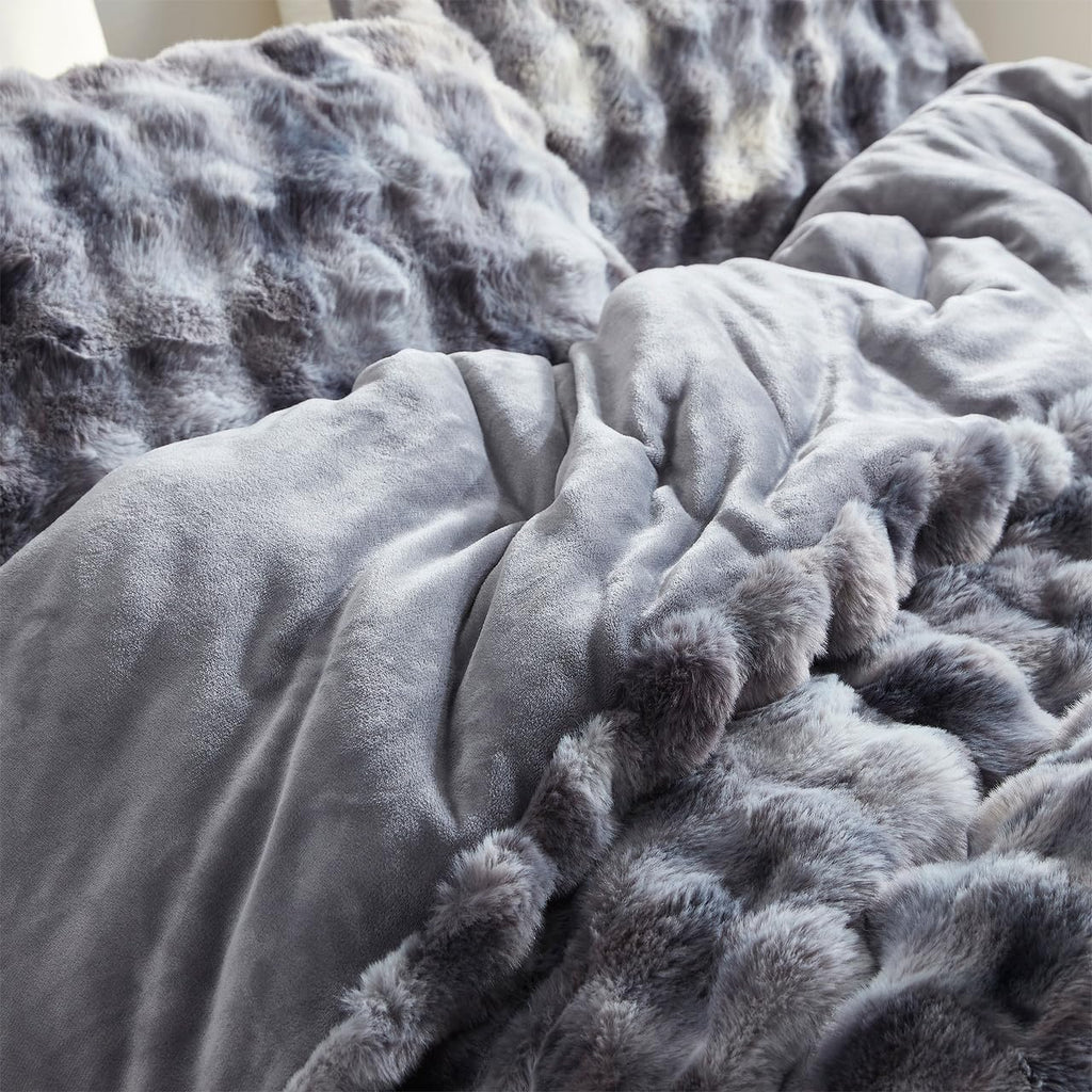 Beary Soft - Coma Inducer Alaskan King Comforter Set - Glacier Black Bear | Experience Coma Worthy Sleep with Cozy
