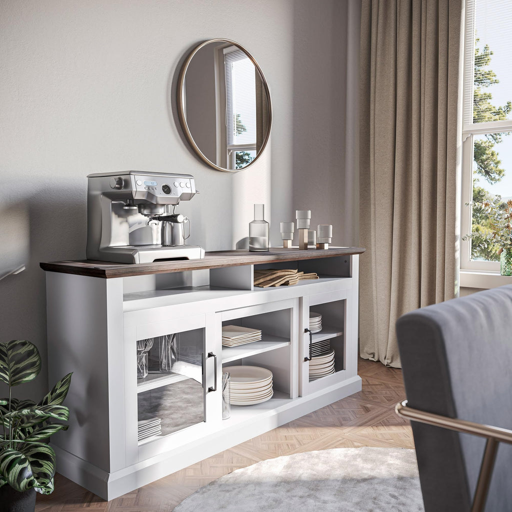 Modern 60 Inch Traditional TV Stand & Media Entertainment Center Console Table for TVs up to 65 Inches with Open