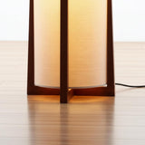 Parker Paper Lantern Floor lamp, 48 Inch Tall Lamp with Wood Frame, Asian Design