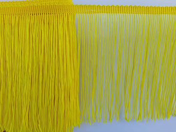 Chainette Fringe Trim 6 Inch 10 Yards Tassel Fringe Trim for Sewing Craft DIY Decoration(928 Neon Yellow)
