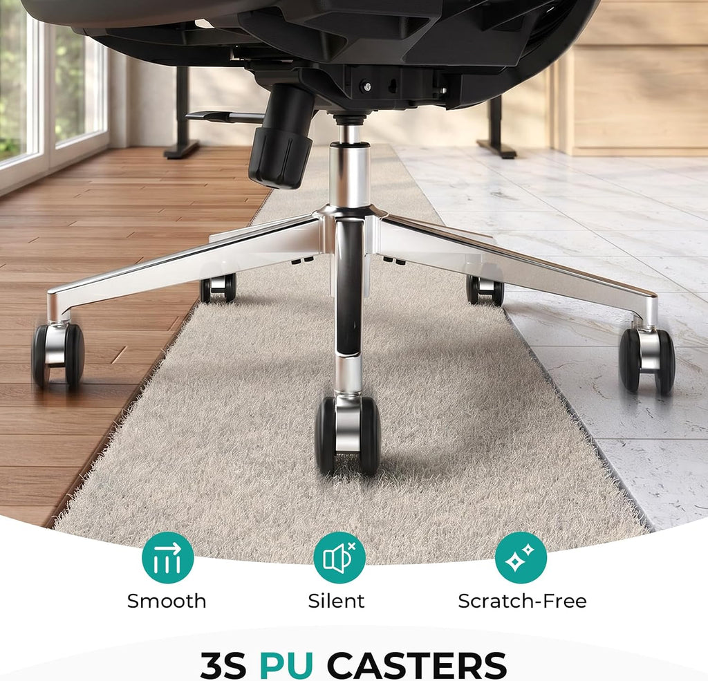 Ergonomic Office Chair 400lbs Mesh Seat, High Back Adjustable Lumbar, 90/110/125°Backrest Lock, Flip-up Armrests, 3D