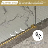 56-60" W x 75" H Frameless Sliding Shower Door, Shower Glass Door with 1/4" Thick Tempered Glass