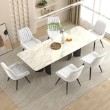 Nalupatio Modern Dining Chairs Set of 2, Comfy Dining Room Chairs with Thick Cushions