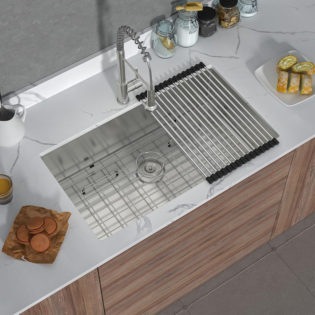 32 Inch Undermount Kitchen Sink 32x19 Undermount Sink | Stainless Steel Single Bowl Kitchen Sink 16 Gauge Under