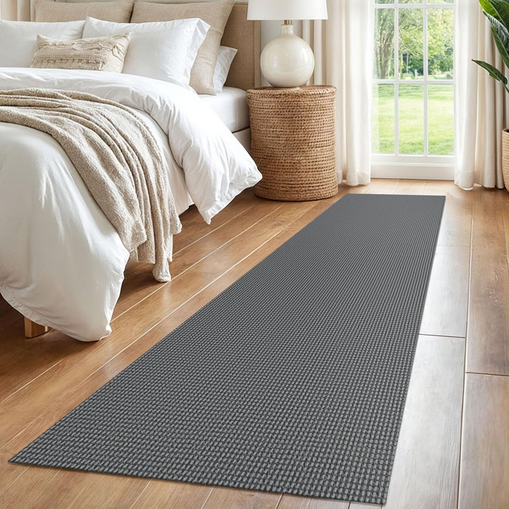 Washable Runner Rug 2x8 Non Slip Rubber Backed Hallway Runner Entryway Runner Indoor, Kitchen Rugs Woven Cotton Floor
