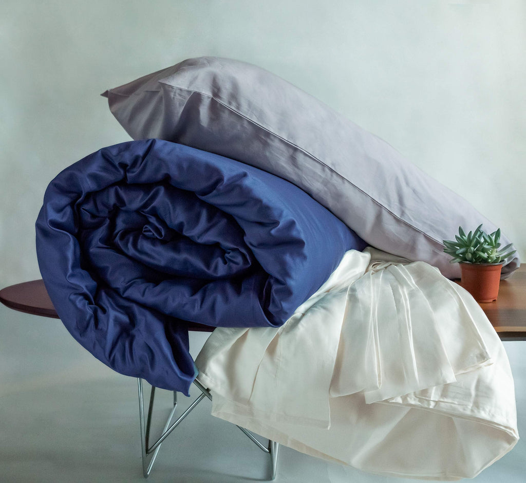 100% Organic Cotton Percale Weave California King Size Sheet Set | 300 Thread Count | GOTS Certified | Long Staple