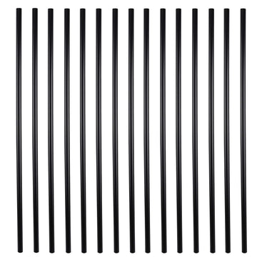 32'' Classic Hollow Round Iron Heavy-Duty Deck Balusters, Matte Black