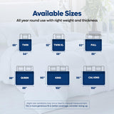 Comforters King, All Season Duvet Insert, Down Alternative Box Stitched Bed Comforter with Corner Tabs