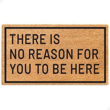 Funny Door Mat - Welcome Mat for Front Door with Non-Slip Backing - Durable Coir Doormat - Perfect for Outside