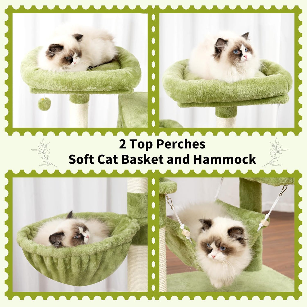 Cat Tree, 71'' Tower for Large Cat with Scratching Post