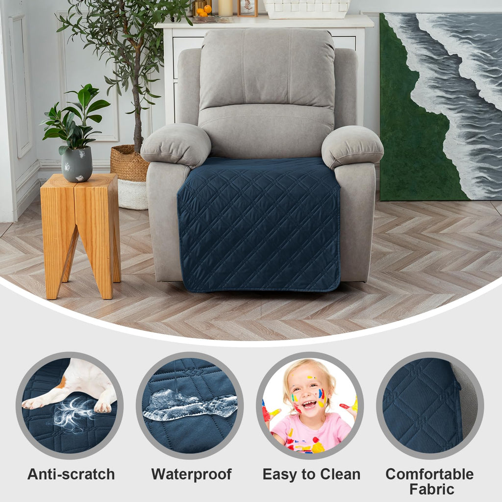 100% Waterproof Recliner Chair Covers, Non-Slip Furniture Protector