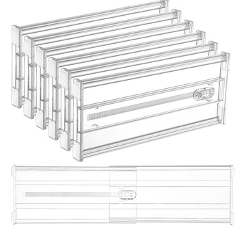 6" Tall Upgrade Drawer Dividers, 12.8"-22.3" Expandable, 8 Pack