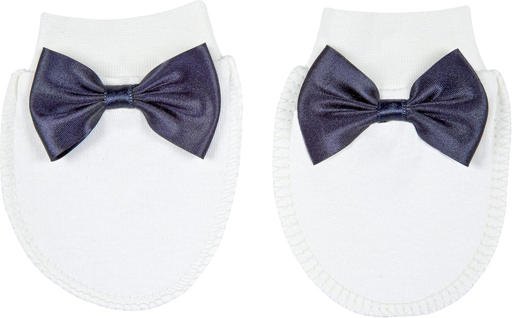 Baby Boy Jewels Crown Tuxedo Outfit Layette 5 Piece Gift Set
