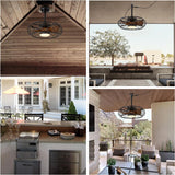 20'' Outdoor Ceiling Fans with Lights, Gazebo Fan Wet Rated  - Image 8
