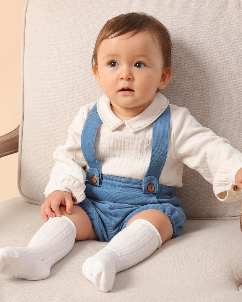 Toddler Kids Baby Boys' Piece outfit set for spring Long sleeved suit with embroidery clothes 1-6 Years