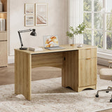47 inch Computer Desk with Drawer, Office Desk with File Cabinet